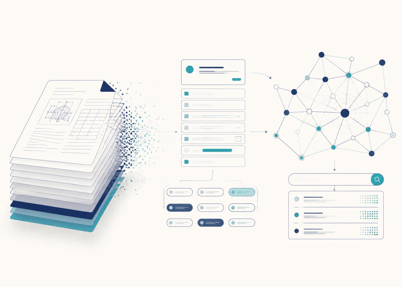 Abstract technical illustration representing EVIGSENSE